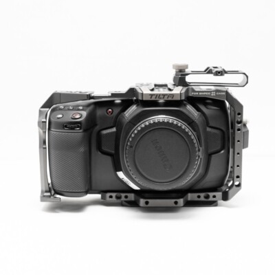 Black Magic Pocket Cinema Camera 4k with Metabones EF Adapter