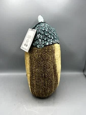 John Derian Target Thanksgiving Fall Beaded Acorn Pillow NEW