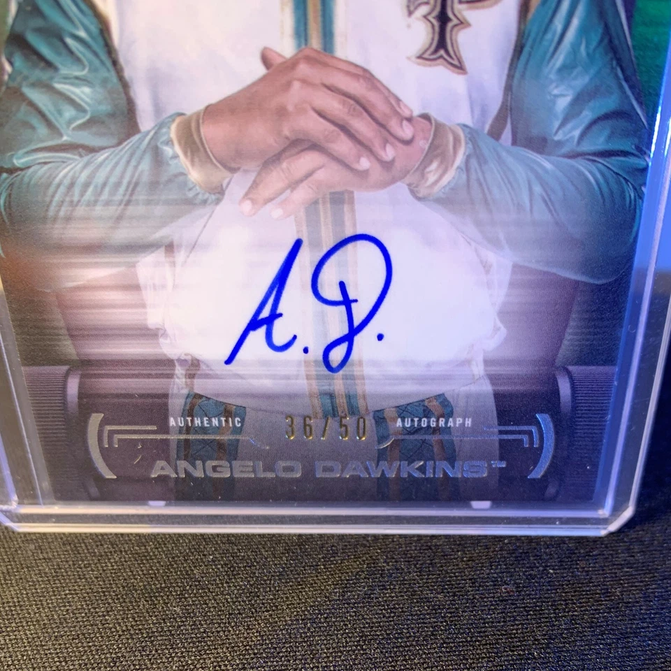 2021 Topps WWE Undisputed Angelo Dawkins SUPERSTAR ROSTER AUTO /50 SP - Image 2 of 3
