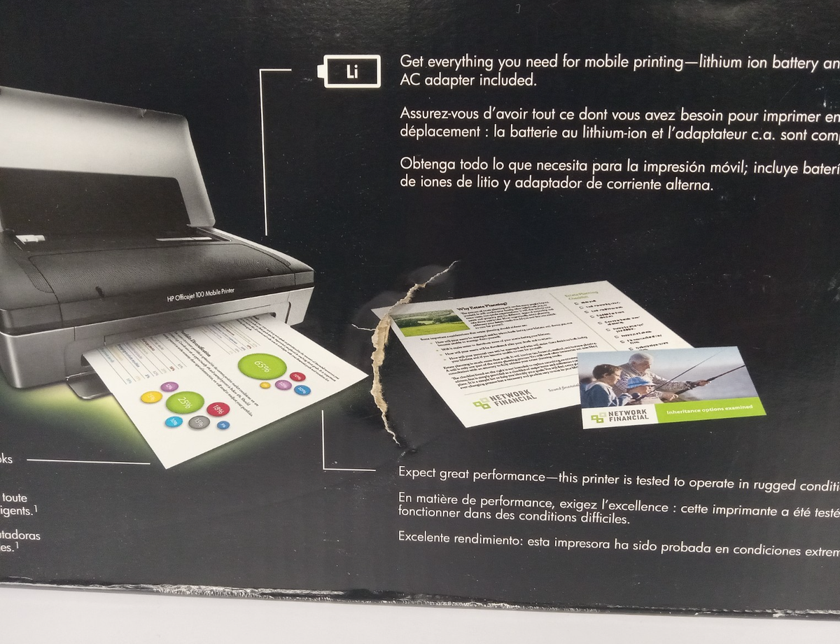 HP ヒューレットパッカード officejet 100 mobile モバイルプリンター 。 HP Officejet 100 Mobile Inkjet Printer for sale online | eBay