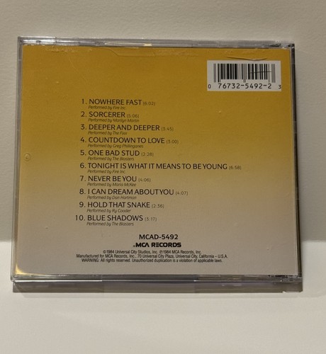 Original Soundtrack Streets Of Fire 1984 CD MCA Records - Imagen 2 de 5