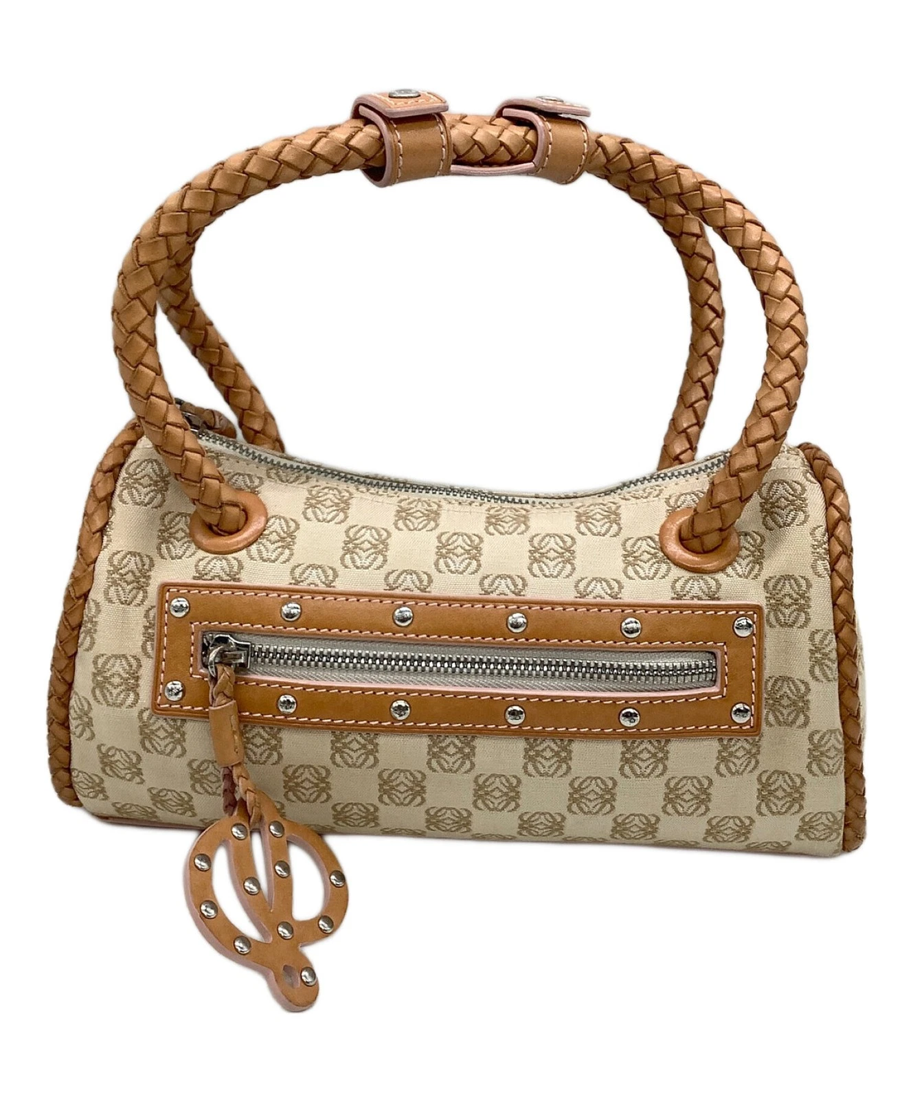 Loewe — Loewe Anagram Handbag 290508 Brown #TFB5631