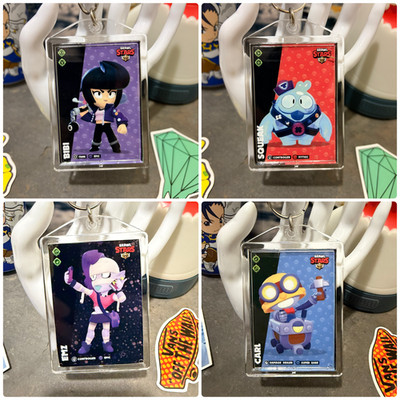 Brawl Stars Limited Edition - Keychains - SQUEAK , EMZ, BIBI and more!