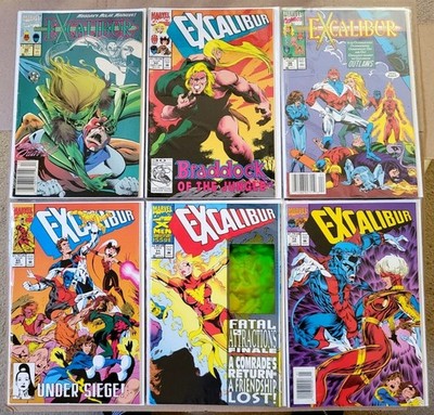 Excalibur 30, 31, 36, 46, 60, 61, 65, 66, 71-125 (1988 1st Series) Comic Lot
