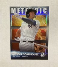 Jasson Dominguez 2021 Bowman Platinum Meteoric Insert Card #MET-7 Yankees