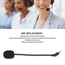 Mic Replacement Noise Reduction Plug and Play 2.5mm Detachable Boom Microphone