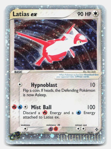 Latias ex 93/97 Holo EX Rare Dragon Pokemon MP