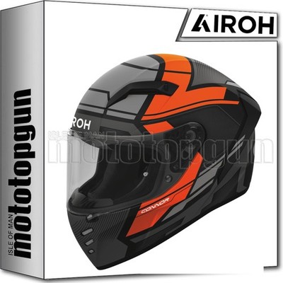 AIROH FULL FACE MOTORCYCLE HELMET CONNOR CNE32 EGO MATTE ORANGE XXL