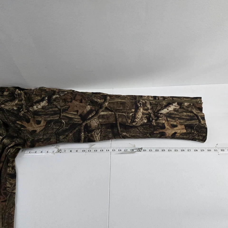 Mossy Oak Break Up Infinity Camo Pants Mens L Elastic Waist Zip Legs Hunting - Image 4 of 4