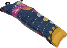 Limited Too Kids 3 Pk Multicolor Knee High Polyester Stripe Space Sock Set 6-8.5