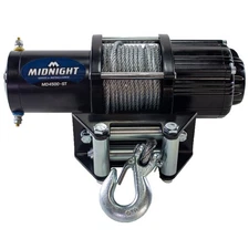 VIPER Midnight 4500lb ATV/UTV Winch Kit with 50 feet Steel Cable