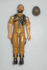 Vintage 1984 Tan Clutch v2 G.I. GI Joe Figure 3.75 Mark II Driver -Discoloration