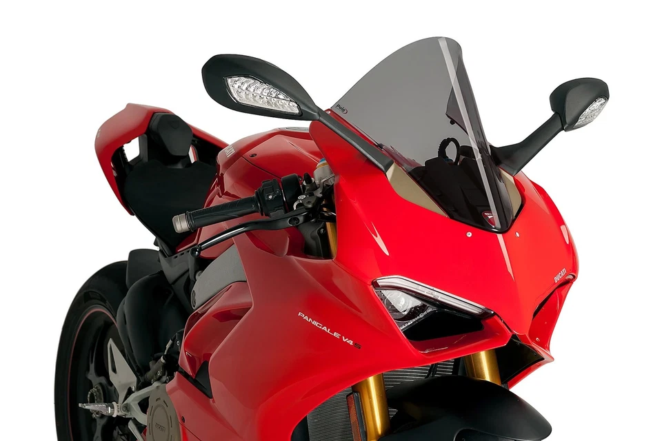 Écran Puig R-Racer pour Ducati PANIGALE V4, PANIGALE V4R, entre autres Teinté - Photo 2/4