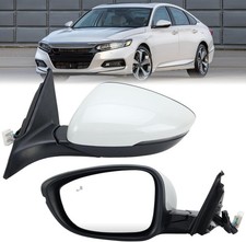 Left Driver Side Mirror Compatible with 2018-2022 Honda Accord Power Glass Hea