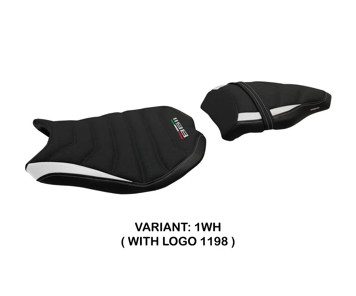 Seat saddle cover Cervia Ultragrip White (WH) TPZ Italia DUCATI 848 2007 2013 Ec