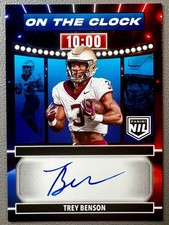 Trey Benson 2024 Panini NIL On The Clock Auto #OTC-TBN Cardinals