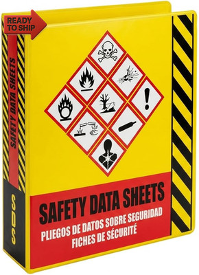 SDS Binder, Heavy Duty 3 Ring Binder with 1.5 in Capacity Holds 250 Pages, Tril
