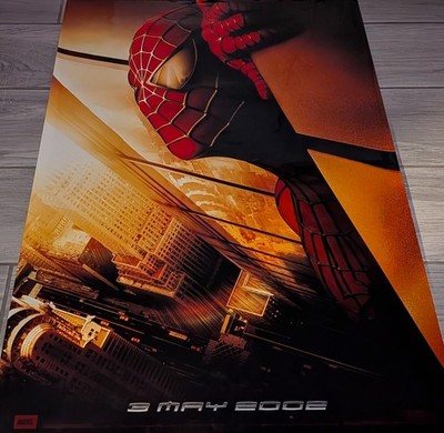 スパイダーマン　回収版 激レア ポスター　ワールドトレードセンタービル マーベル SPIDERMAN VTG 01' ADVANCE TWIN TOWERS WORLD TRADE CTR RECALLED