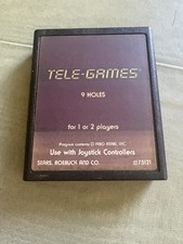 9 Holes (Atari 2600 -Rare Tele-Games SEARS). Untested. image