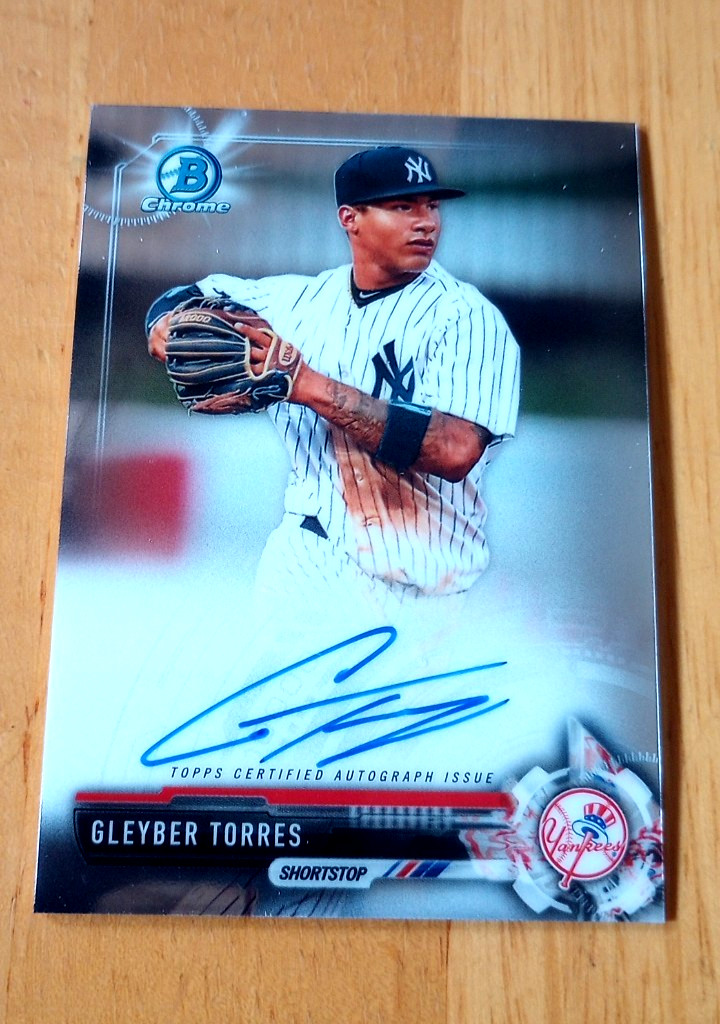2017 Bowman Chrome- Gleyber Torres Auto CPA-GT - Bowman Chrome Auto (RC, AU)