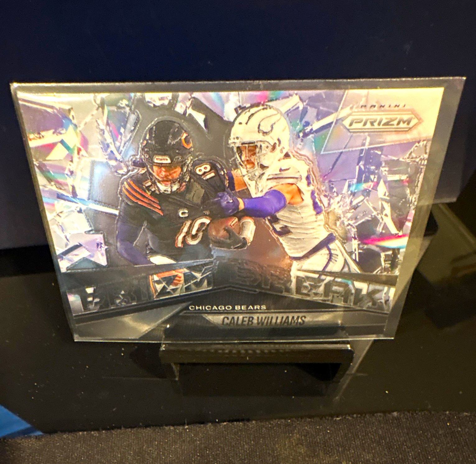 Panini 2025 Prizm Prizm Break Caleb Williams Chicago Bears Insert Card #3
