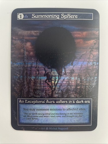 Summoning Sphere Foil - Beta quasi nuovo - Stregoneria: Regno Contestato - Foto 1 di 4