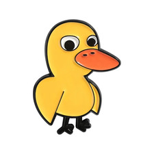 The Duck Song Got Any Grapes Enamel Pins Brooch Cute Cartoon Yellow Duck Big
