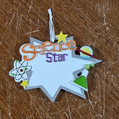 Christmas Ornament Science Star School Achievement award