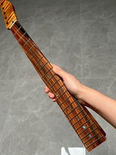 Stainless Rosewood 22Fret satin DIY Roasted Flame maple Electric guitar neck
