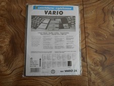 VARIO Stock Sheets 3S Two-Sided 3 Pockets Black Pkg 5 Leuchtturm Lighthouse