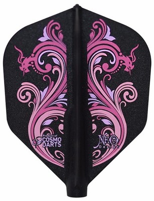 COSMO DARTS FIT FLIGHT SIZE SHAPE SHINJI UMEDA 2 - DARK BLACK - SET OF 3