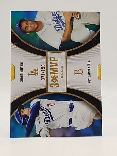 2025 Topps 3xMVP Shohei Ohtani & Roy Campanella Blue /150 Dodgers Color Match - 第 1/2 張圖片