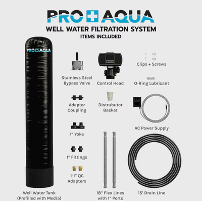 #ad PROAQUA Well Water Filtration System 10 GPM Iron Filter Hot Deal New $438.95