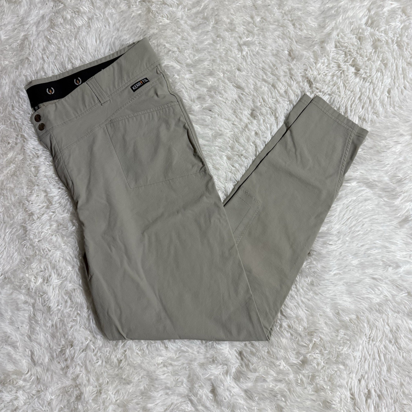 Women’s Size 2X Tan Kerrits Knee Patch Horseback Riding Breeches