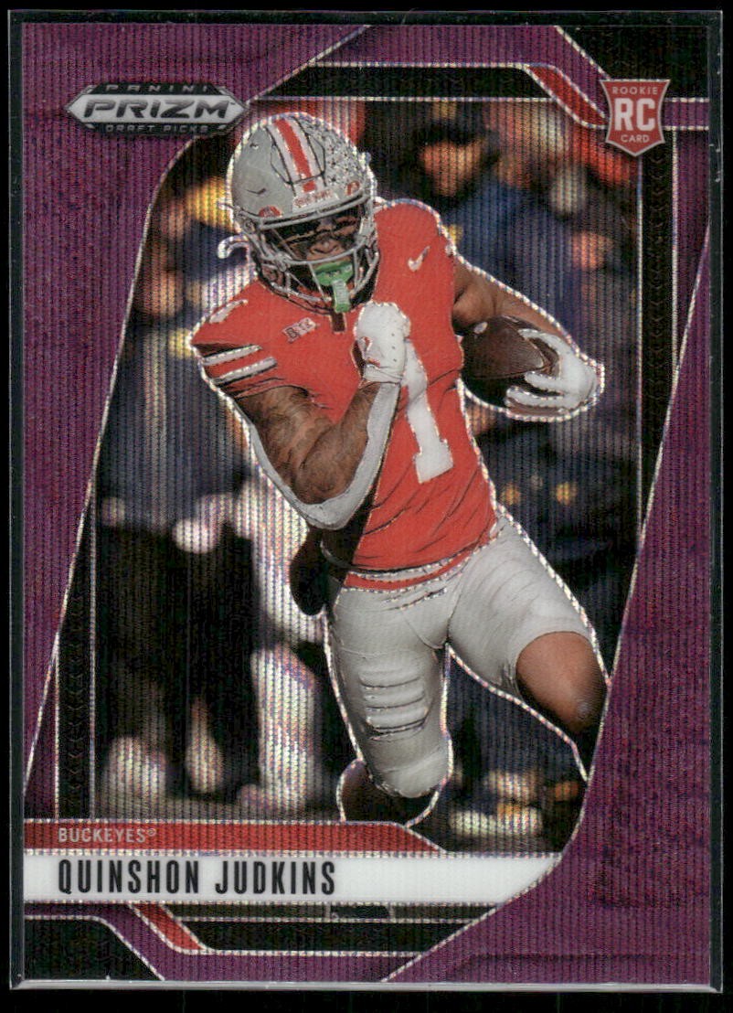 2025 Panini Prizm Draft Picks #84 Quinshon Judkins Prizms Purple Wave