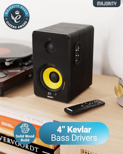 Powered Bluetooth Bookshelf Speakers | Studio Monitors Speaker Set | 2.0 Home... - Picture 5 of 8