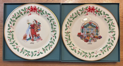Set Of 16 Lenox Annual Holiday Collector Plates 1992-2007 Mint & Boxed - Picture 2 of 11