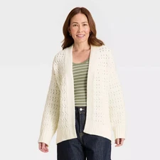 Women's Open Stitch Cozy Cardigan Sweater - Universal Thread