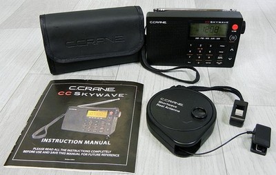 C Crane CC Skywave AM/FM Shortwave NOAA Weather Alert VHF Aviation +Reel Antenna