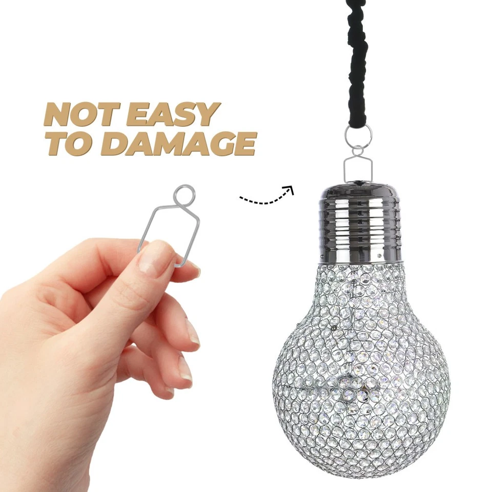 100 Pcs Chandelier Connector for Crystals Ball Prism Replacement Clip - Imagen 4 de 4