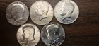 Lot of 5 Silver Uncirculated Bicentennial Kennedy Half Dollars
