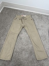 Levi's 511 Slim Fit Jeans Khaki Tan Boys Size 8 Regular
