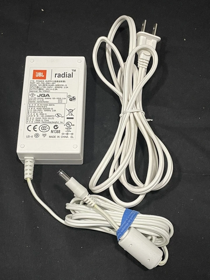 Cargador Radial JBL Original Original Original OEM NU60-9240230-I3 Foto 2 de 3