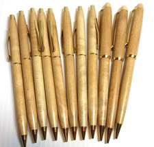 LOT OF 11  SLIM MECHANICAL PENCILS- LIGHT WOO...
