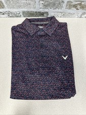 Callaway Men's Moisture Wicking Performance Golf Polo Small Peacoat