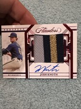 2024 Flawless Ruby Prospect Josh Knoth Auto Patch /20 #PPA-JK