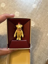 Steiff Club Pewter Miniature Jointed Steiff Teddy Clown in original box.