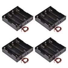 4 x Battery Case Storage Box 4 Slots x 3.7V 2-Wire for 4 x Battery
