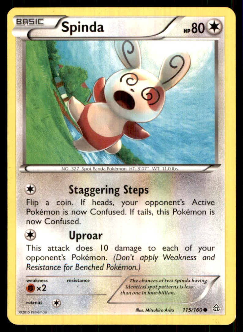 2012 Black & White - Boundaries Crossed Spinda Basic/Common #115