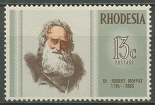 Rhodesia 1972 Missionary Robert Moffat 118 MNH
